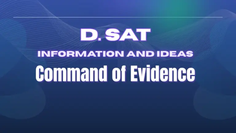 RW Command of Evidence