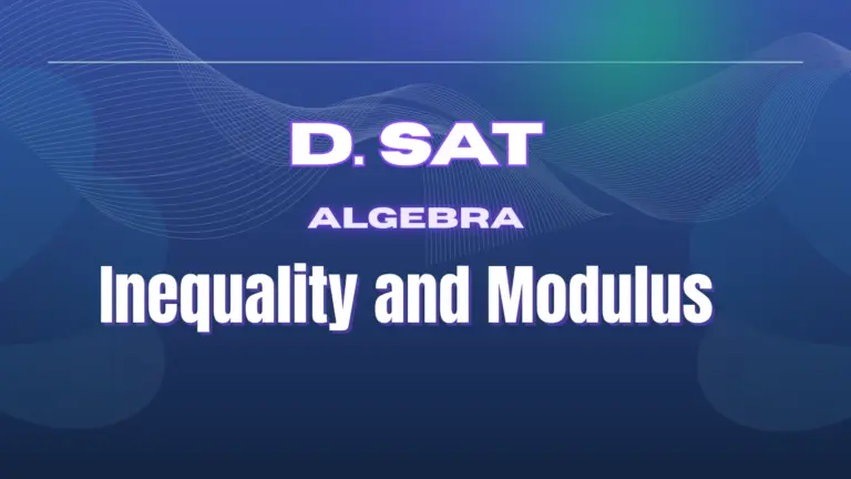 Inequality and Modulus